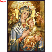 Diamond Painting Virgin Mary kids Christian Religion Jesus Christ DIY Diamond Embroidery Maternal Love Child mosaic decoration 2024 - buy cheap