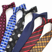 2019 New Stripe Jacquard Plaid Colorful Mens Necktie Slim Ties For Men Wedding Tie Luxury Designers Fashion Cravate Gravata 7cm 2024 - buy cheap
