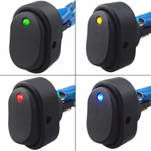 4Pcs LED Light Switch 12V 30A Heavy Duty 3Pin ON-OFF SPST Rocker Toggle Switch for Car Auto Boat Marine Red/Blue/Green/Yellow 2024 - buy cheap