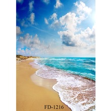 Sky Seaside Photographic Background For Photo Shoot Props Wedding Kids Baby Vinyl Cloth Printed Photo Backdrop Photo Studio 2024 - buy cheap