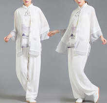 Conjunto de roupas de performance taijequan feminino, uniforme de kung fu wushu para competição de artes marciais 2024 - compre barato