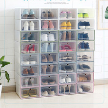 Caixa de plástico transparente para sapatos, artefato diy, estojo japonês minimalista com gaveta, organizador e caixa para calçados 2024 - compre barato