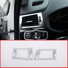 Adesivo de decoração para saída de ar condicionado automotivo, cobertura cromada, para bmw x3, x4, f25, f26, 2013 a 2017 2024 - compre barato