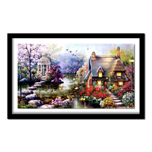 DIY Diamond  Landscapes Garden lodge Full Diamond Painting Cross Stitch Kits Diamonds Embroidery Home Decoration ASF151 2024 - compre barato