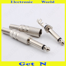 20pcs 6.5/6.35 Mono Track Connectr Plug for Stereo Microphone Karaoke 2-Pole/Pin 6.35/6.5 Plug 2024 - buy cheap