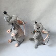 Juguete de peluche de ratón gris encantador, regalo de cumpleaños de muñeco blando h2547 2024 - compra barato