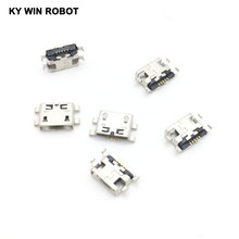 50pcs Micro USB 5pin B type Female Connector For Mobile Phone Micro USB Jack Connector 5 pin Charging Socket 2024 - buy cheap