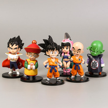 Figuras de Dragon Ball Z Goku, 6 estilos, juguete de PVC, 1 Uds., modelo de colección de Anime en PVC, Son Goku Super SaiYan Mark Karin Gotenks 2024 - compra barato