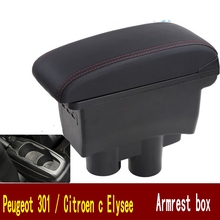 For C-Elysee Elysee 301 armrest box central Store content Storage box with cup holder ashtray USB interface 2024 - buy cheap