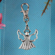 Vintage Silver Alloy Angel Charm Keychain Gifts For Keys Car Key Ring Souvenir Gifts Jewelry DIY Couple Handbag Key Chains Z257 2024 - buy cheap