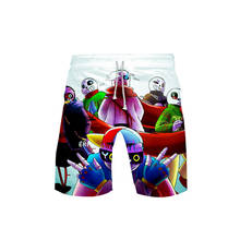 Новые модные мужские спортивные пляжные шорты с 3D принтом, брюки, хлопковые спортивные брюки, шорты для фитнеса, повседневные мужские шорты 2024 - купить недорого