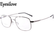 Eyesilove-Marco de titanio para gafas graduadas para hombre, gran oferta, puente Flexible de Metal/Temple 2024 - compra barato