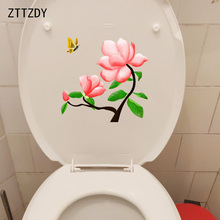 ZTTZDY-pegatina de dibujos animados de Magnolia para decoración de pared del hogar, adhesivo pintado a mano de 22,7x21,9 CM, T2-0517 2024 - compra barato