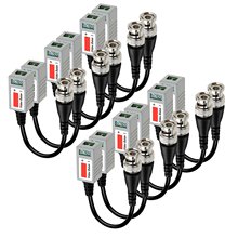 Passive Twisted Video Balun Transceiver Male BNC to CAT5 RJ45 UTP for CCTV AHD DVR Security Camera System (6Pairs 12pcs) 2024 - buy cheap
