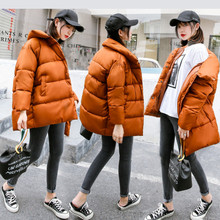 2021 Women Cotton-Wadded Thickening Winter Padded Jacket Female Parkas Fashion Hooded Solid Loose Outerwear For Office Lady 2024 - buy cheap