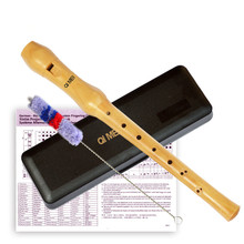 8 отверстий карман кларнет дерево ветер музыкальный инструмент флейта регистраторы QM8A-26B 2024 - купить недорого