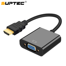 SUPTEC HDMI to VGA Adapter Converter for PS4 TV box Laptop to PC Screen TV Projector Digital to Analog Video Audio 1080P Adaptor 2024 - buy cheap