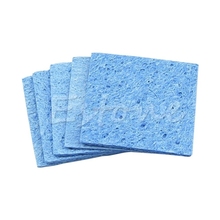 5pcs Soldering Iron Solder Tip Welding Cleaning Sponge Pads Blue Size 6cm*6cm Clean Sponges Dropship 2024 - buy cheap