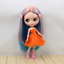 Смешанные волосы, голубые и розовые волосы, куклы blyth 2024 - купить недорого