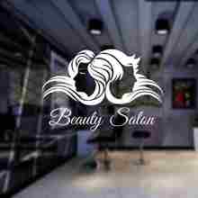 Unisex Hair Salon Wall Decal Beauty Salon Sticker Barber Shop Scissor Vinyl Window Decals Decor Mural Hairdresser Glass Sticker 2024 - buy cheap