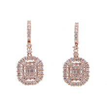 2019 big shiny zirconia earring New Fashion Women/Girl's Gold Color white clear CZ Dangle Earrings Jewelry 2024 - buy cheap