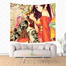 Senjougahara-tapiz de diseño Hitagi, tapete para colgar en la pared, colcha, esterilla de Yoga, toalla de playa, manta, Alfombra de Picnic 2024 - compra barato