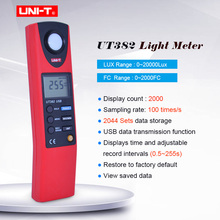 Digital Light Meter UNI-T UT382 Luxmeter  20-20000 Lux Range Digital Illuminometer with USB Transfer 2024 - buy cheap