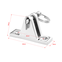 Boat Marine Stainless Steel Bimini Top 90degree Deck Hinge Mount Bracket Fitting With Quick Release Removable Pin To Drop Canopy 2024 - buy cheap