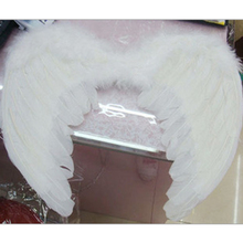 Белые крылья ангела, перышки, украшение для дня рождения и милое детское платье для фотосессии, товары для сцены 2024 - купить недорого