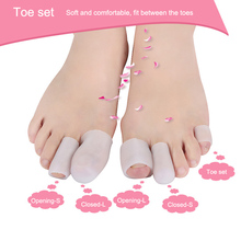 2PCS Finger Toe Protector Silicone Gel Cover Cap Pain Relief Preventing Blisters Corns 2024 - buy cheap