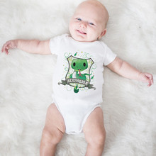 Lovely Green Snake Print Baby Bodysuits Summer Clothes For Boys Girls Infant Jumpsuits Cotton 0-24Months Short Sleeve Kid Outfit 2024 - buy cheap