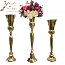 10 PCS Flowers Vases Metal Wedding Table Centerpieces Event Road Lead Party Pillar Vase  Marriage Flower Rack Home Decoration 2024 - buy cheap