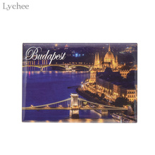 Lychee Life Budapest City Night Fridge Magnetic Fridge Magnets Tourist Souvenirs Magnetic Refrigerator Stickers Home Decoration 2024 - buy cheap