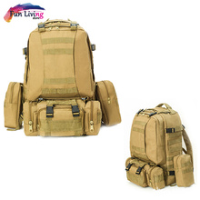 50L Multifunction Outdoor Backpack Molle Military Tactical Bags Travel Rucksack Sports Bag Waterproof Camping Hiking Backpack 2024 - buy cheap