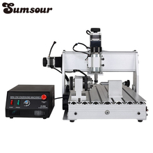 CNC 3040 Z-DQ 4-axis CNC Router bola del grabador de tornillo de corte fresadora de perforación máquina de grabado Mimi CNC 3040 500W conexión USB 2024 - compra barato