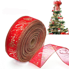 200CM Christmas Ribbon For Christmas Tree Decoration DIY Gift Box Bow Decorations Xmas Tree Hanging Ornament 2024 - buy cheap