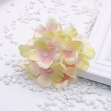 Flores artificiales de seda, Hortensia falsa, cabezas de bolas, DIY, accesorios para el cabello, 4x10CM 2024 - compra barato