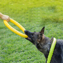 Discos voladores para perros, juguete de entrenamiento duradero, juegos interactivos de goma de juguete para morder, ideal para viajes al aire libre 2024 - compra barato