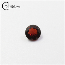 1.8ct Real Natural Garnet for Silver Jewelry Shop 8mm Round Cut Garnet Gemstone for Jewelry Maker 2024 - buy cheap