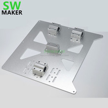 Wanhao Duplicator i3 3D Printer Aluminum Y Carriage V3 Plate Kit with SC8UU Bearing block + upgrade metal belt holder 2024 - buy cheap