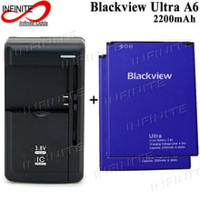 2 pilas Blackview Ultra A6, acumulador de batería de 2200mAh + cargador Universal 2024 - compra barato