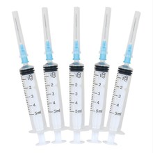 50 pcs 5 ml Plastic Sterile Syringe Dispensing Syringe With Pointed Tip Needle and Storage Cap independent packaging 2024 - buy cheap