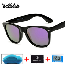 WarBLade-gafas de sol polarizadas cuadradas Retro para hombre, lentes de sol masculinas con revestimiento de espejo de conducción, con montura negra, UV400 2024 - compra barato