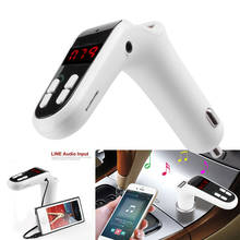 2017 Bluetooth Car Kit Handsfree FM Transmitter Radio MP3 Player USB Charger & AUX high quality car-styling accessories 2024 - buy cheap