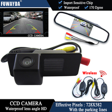 FUWAYDA 4.3 Inch Long Mirror Monitor Wireless CCD Car RearView Camera For Chevrolet Aveo Trailblazer Opel Mokka Cadillas SRX CTS 2024 - buy cheap