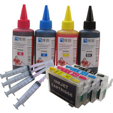 BLOOM T0711 -T0714 refillable ink cartridge for epson SX215 SX218 SX400 SX405 SX405WiFi SX410 SX415 SX510W +400ML dye INK 2024 - buy cheap
