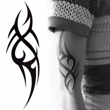 Estiloso 3D nuevo hombre media manga brazo temporal pegatinas tatuaje tótem arte corporal tatuajes niños herramientas de belleza 2024 - compra barato