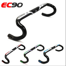 Manillar de bicicleta de fibra de carbono ec90, manillar de bicicleta de carretera EC90, Aero, cable externo de bicicleta de carbono, 2019x31,8, 400, 420 MM, novedad de 440 2024 - compra barato