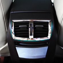 Decoração de ar condicionado em aço inoxidável, adesivo de cobertura em círculo para opel insignia sedan sport touer traseiro 2009-2015 2024 - compre barato