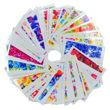 WUF 50 Sheets Fashion Hot Designs DIY Decals Nails Art Water Transfer Printing Stickers For Nails Salon 2024 - buy cheap